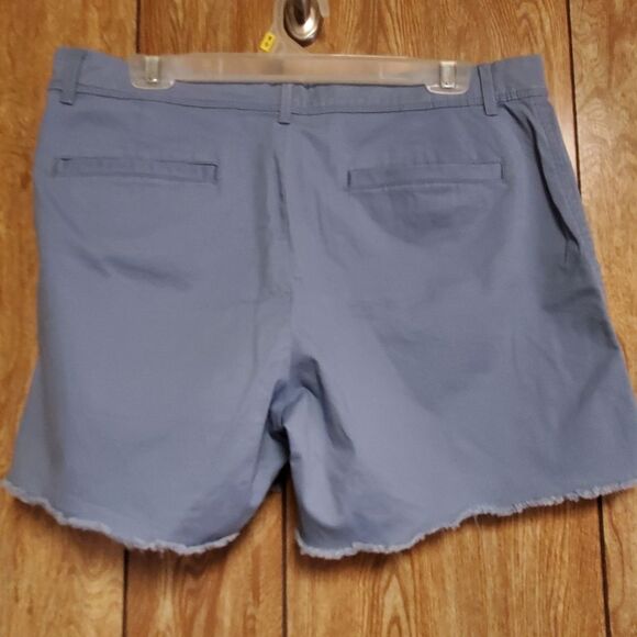 Banana Republic Factory | Light Blue Raw Hem Shorts | Size 10 - Picture 4 of 4